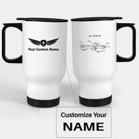 Thumbnail for Customisable How Planes Fly Travel Mug - view 3