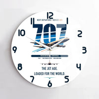 Thumbnail for Boeing 707-320C design on white no frame wall clock