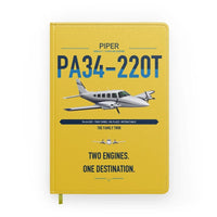 Thumbnail for Piper PA-34-220T Seneca V design on yellow notebook