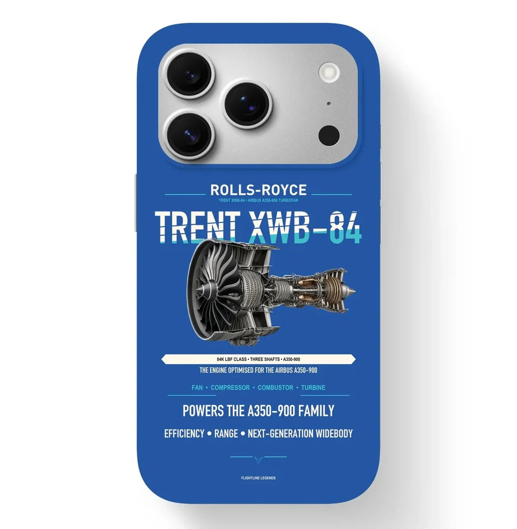 TRENT XWB-84 Case design on blue iphone case