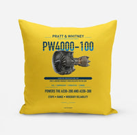 Thumbnail for PW4000-100 design on yellow pillow