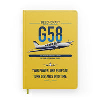 Thumbnail for Beechcraft Baron G58 design on yellow notebook