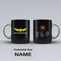 Thumbnail for Customisable Aviation Alphabet Mug - view 3
