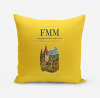 Thumbnail for Memmingen Airport (FMM) design on yellow pillow