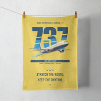 Thumbnail for Boeing 737-400 Classic design on yellow towel