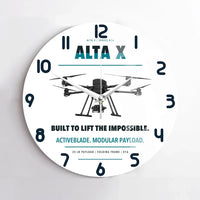 Thumbnail for Freefly Alta X design on white no frame wall clock