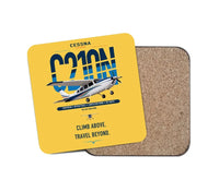 Thumbnail for Cessna T210N Centurion design on yellow 1 piece coaster