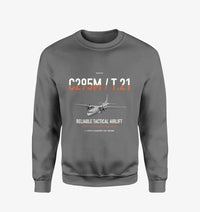 Thumbnail for Airbus C295M T.21 design on gray sweatshirt