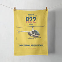 Thumbnail for Robinson R22 Beta II design on yellow towel