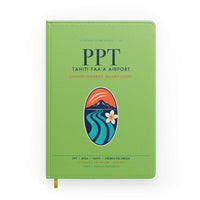 Thumbnail for Tahiti Faa'a Airport (PPT) design on light green notebook