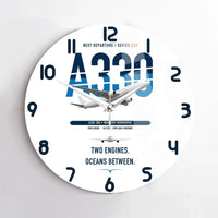 Thumbnail for Airbus A330-300 design on white no frame wall clock