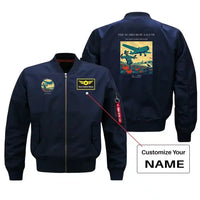 Thumbnail for VINTAGE G4396 - The Scarecrow Salute - Bomber Jacket design on blue+name