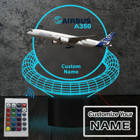 Thumbnail for Customisable Airbus A350 3D Lamp - view 3