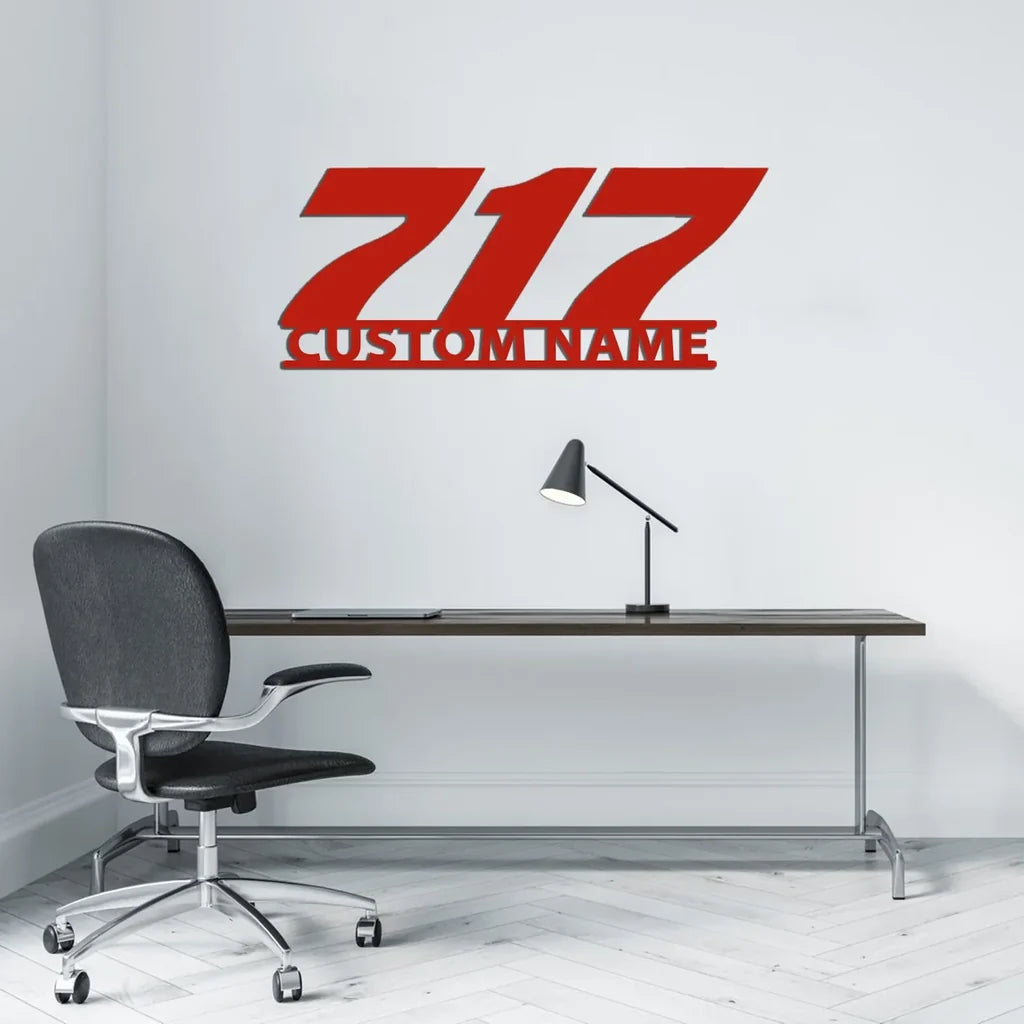 Customisable Boeing 717 Metal Sign - view 3