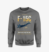 Thumbnail for F-15C Eagle design on gray sweatshirt