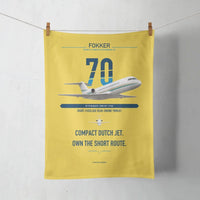 Thumbnail for Fokker 70 design on yellow towel