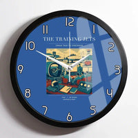 Thumbnail for VINTAGE G4126 - The Training Jets - Designed Wall Clocks design on blue framed