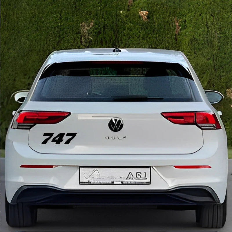 Boeing 747 Car Sticker - view 3