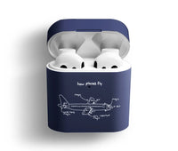 Thumbnail for How Planes Fly AirPods plastic case - Dark Blue