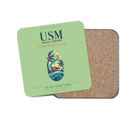 Thumbnail for Samui Airport Koh Samui (USM) design on light green 1 piece coaster