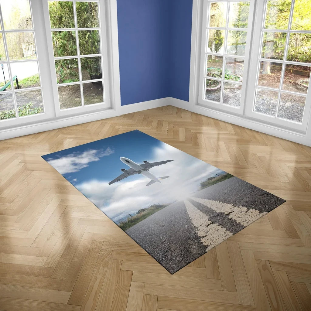 Taking Off Aircraft Floor Mat - view 3