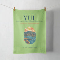 Thumbnail for Montréal–Trudeau International Airport (YUL) design on light green towel
