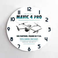 Thumbnail for DJI Mavic 4 Pro design on white no frame wall clock
