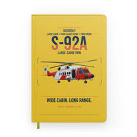Thumbnail for Sikorsky S-92A design on yellow notebook