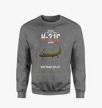 Thumbnail for Piasecki H-21C Shawnee design on gray sweatshirt