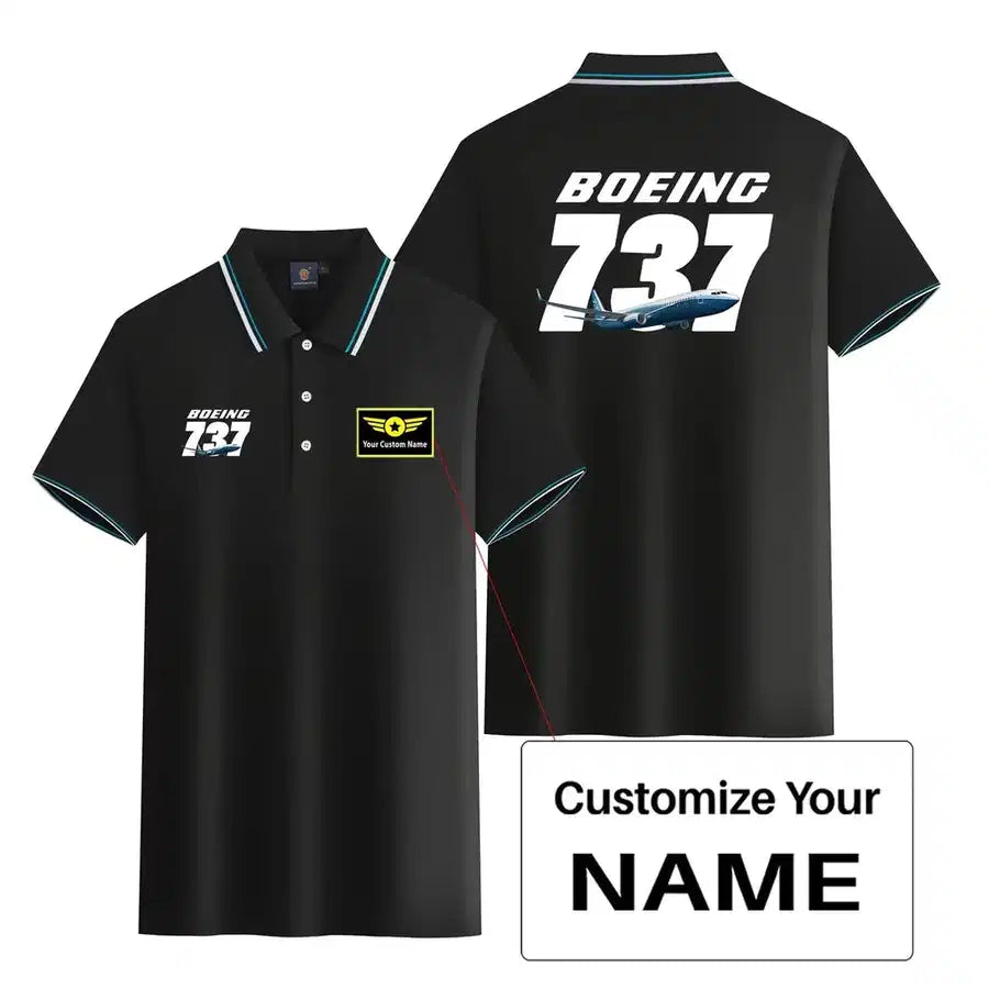 Customisable Boeing 737 Polo Shirt - view 3