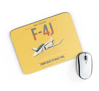Thumbnail for F-4J Phantom II design on yellow rectangle mouse pad