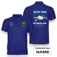 Thumbnail for DJI Mavic Mini design on blue polo with custom name badge