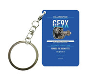 Thumbnail for GE9X Key Chain design on blue key chain