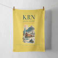 Thumbnail for Kiruna Airport (KRN) design on yellow towel