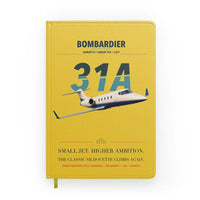 Thumbnail for Bombardier Learjet 31A design on yellow notebook