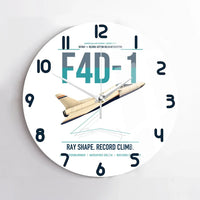 Thumbnail for F4D-1 Skyray design on white no frame wall clock