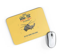 Thumbnail for Sikorsky HH-3E Jolly Green Giant design on yellow rectangle mouse pad