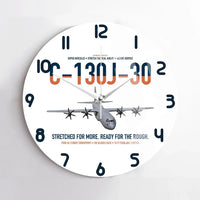 Thumbnail for C-130J-30 Super Hercules design on white no frame wall clock