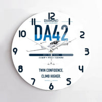 Thumbnail for Diamond DA42-VI design on white no frame wall clock