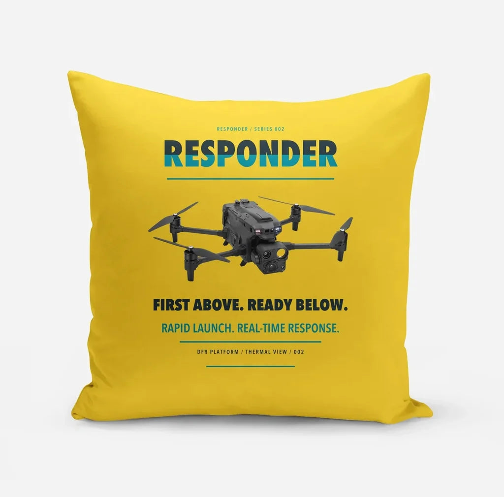 BRINC Responder design on yellow pillow