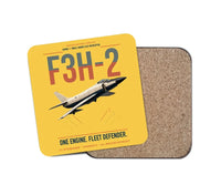 Thumbnail for F3H-2 Demon design on yellow 1 piece coaster