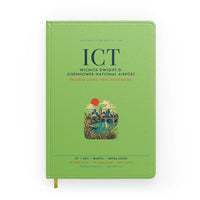 Thumbnail for Wichita Dwight D. Eisenhower National Airport (ICT) design on light green notebook