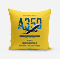 Thumbnail for Airbus A350-1000 design on yellow pillow