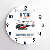 Thumbnail for Airbus H130 design on white no frame wall clock
