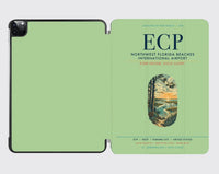 Thumbnail for Northwest Florida Beaches International Airport (ECP) design on light green ipad tablet case