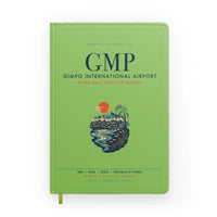 Thumbnail for Gimpo International Airport (GMP) design on light green notebook