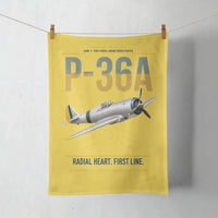 Thumbnail for P-36A Hawk design on yellow towel