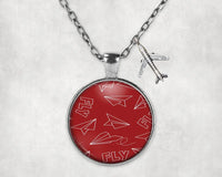 Thumbnail for Paper Airplane & Fly Necklace - view 3