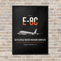 Thumbnail for E-8C Joint STARS vertical canvas print - framed - black background