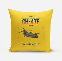 Thumbnail for Boeing CH-47F Chinook design on yellow pillow